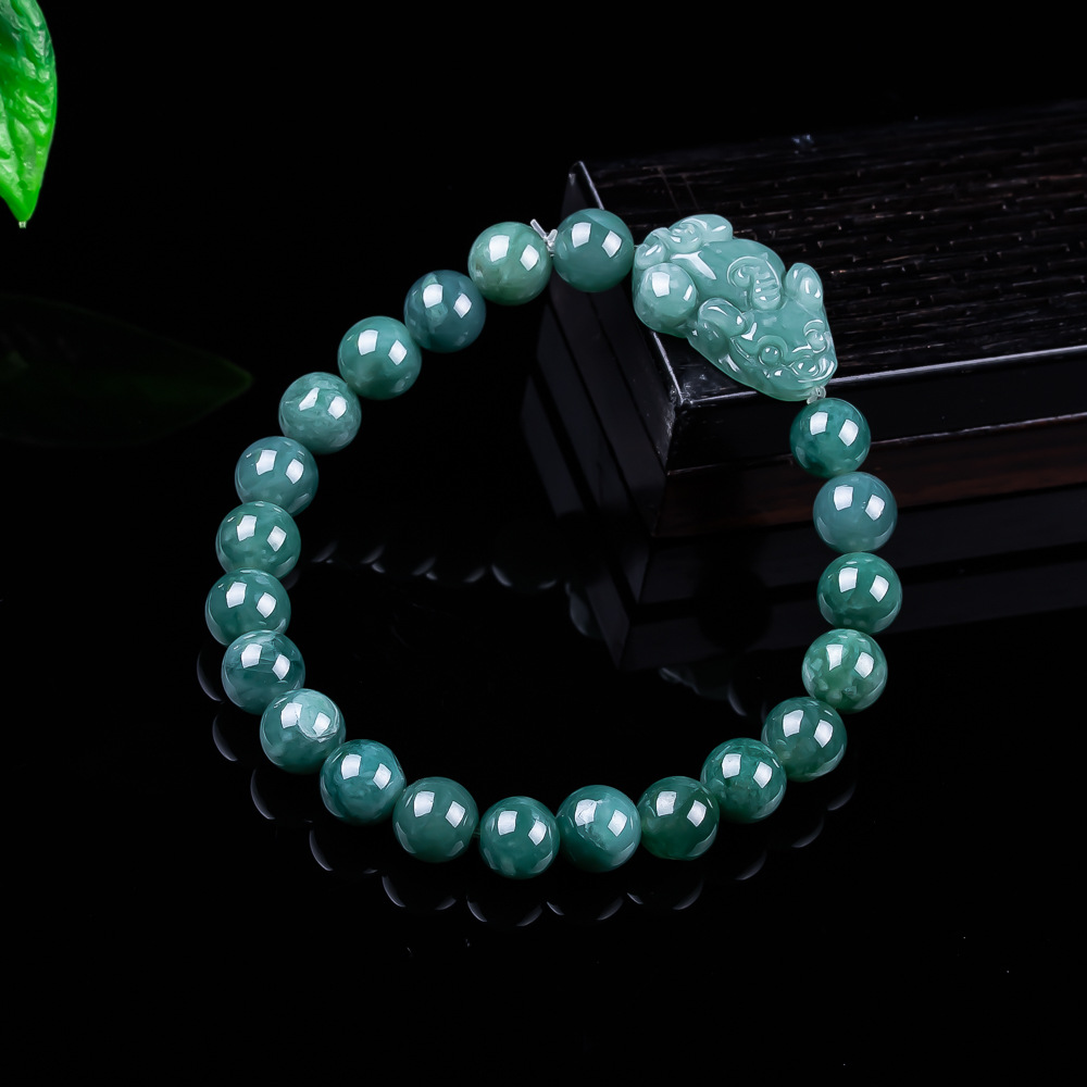 Jewelry & Watches Sp Z Oo Opinie - Natuurlijke Birmese Jadeïet Bixiu Armband Vintage