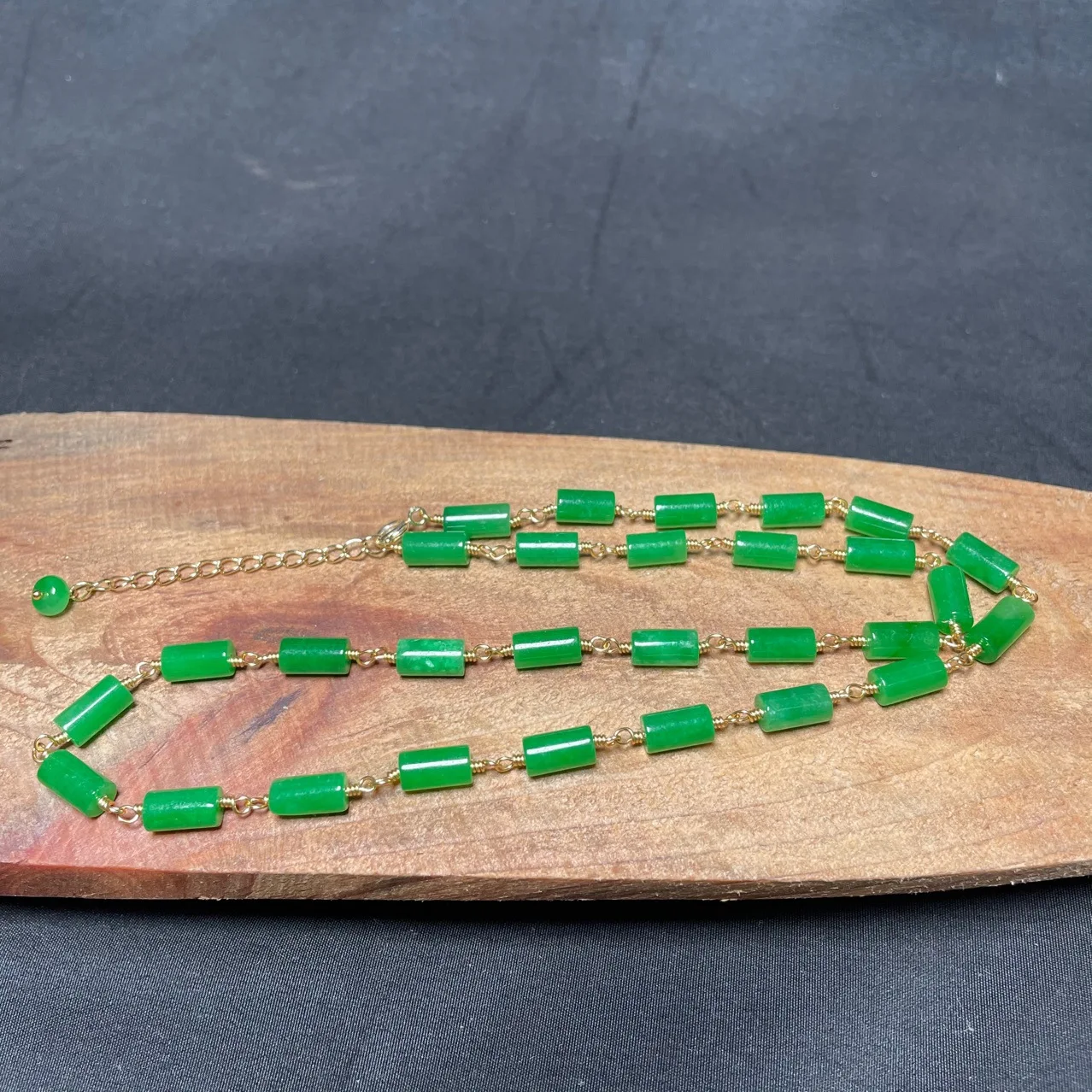 Jewelry & Watches Sp Z Oo Opinie - Groene Jade Kralen Ketting Vintage Lucky