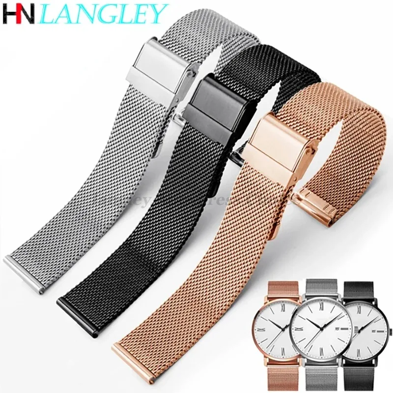 Daniel Wellington Watches & Jewelry Online Store - Milanese Loop Horlogeband 17/18/19/20mm Horlogeband voor