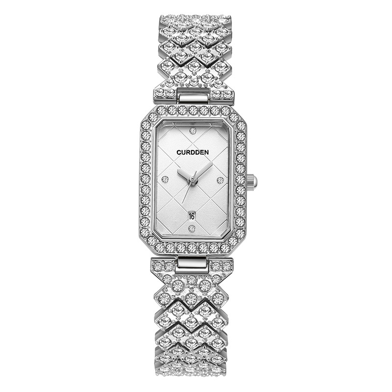 Jewelry Watches Silver - Originele Curdden Merk Rechthoekige Horloges Voor
