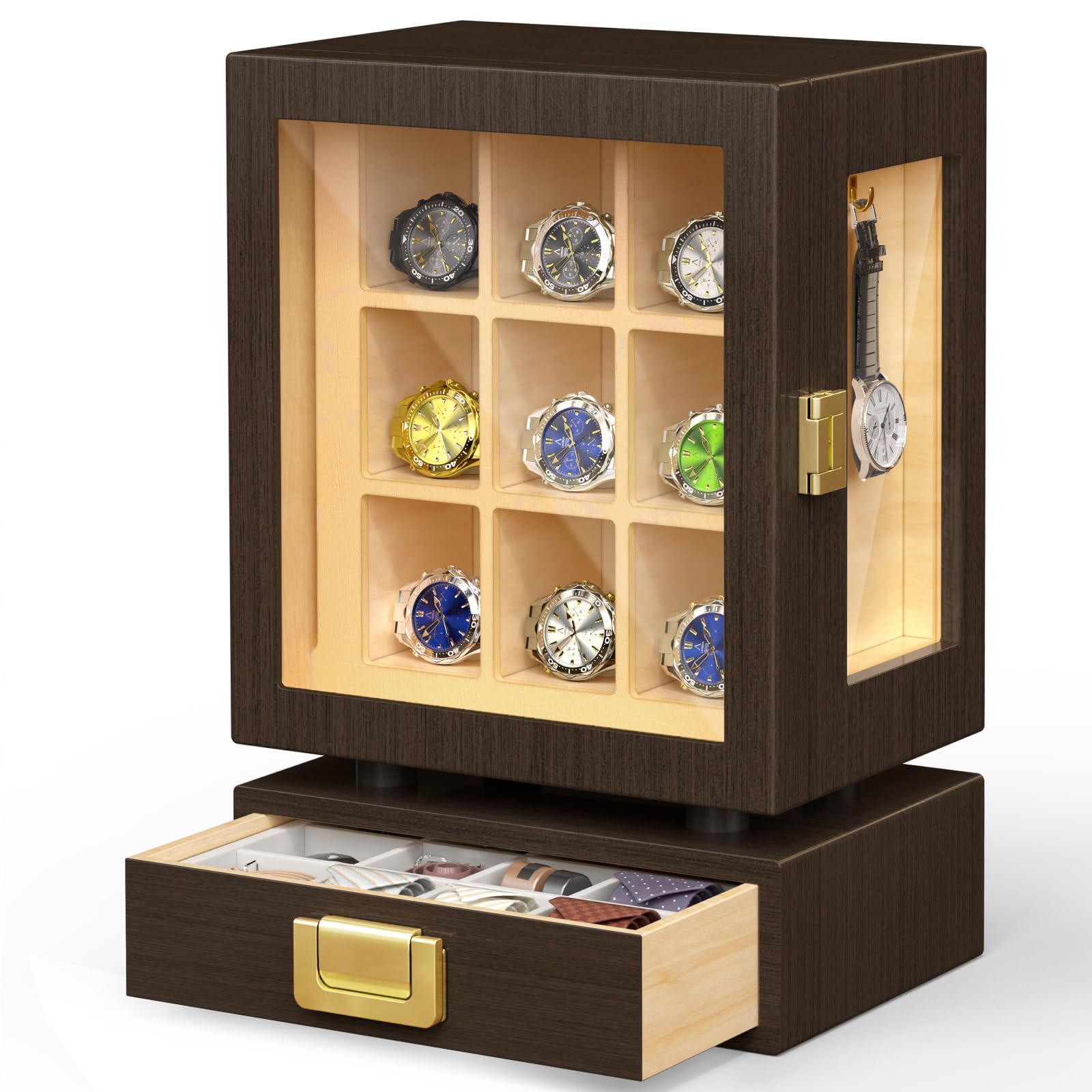 Watches & Jewelry Lvmh - Houten opbergdoos voor horloges, rechthoekig, massief