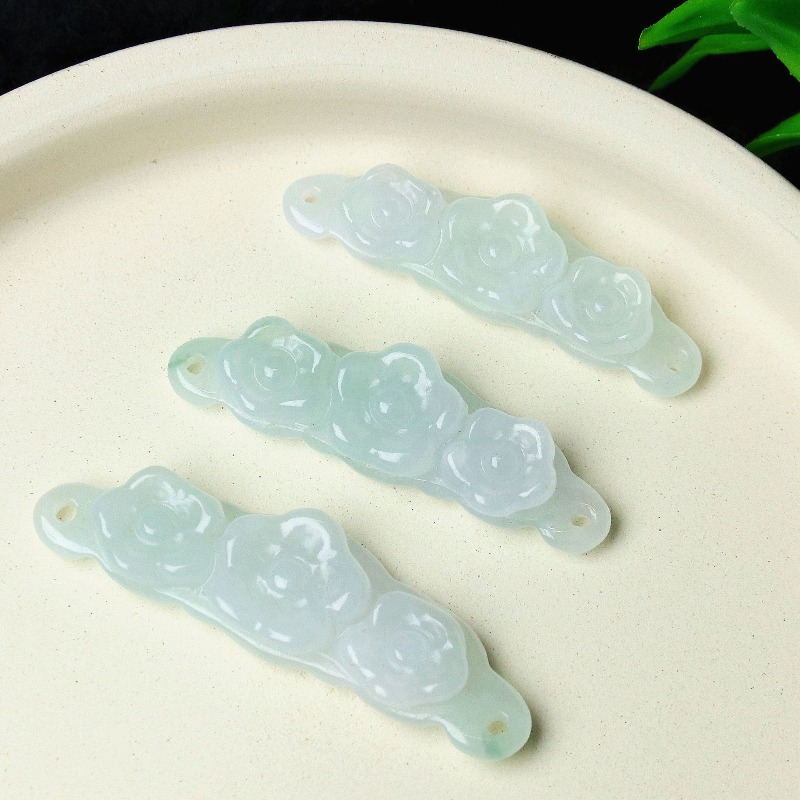Jewelry & Watches Sp Z Oo Opinie - 1pc Natuurlijke Jadeïet Smaragd Bloem Handkaart