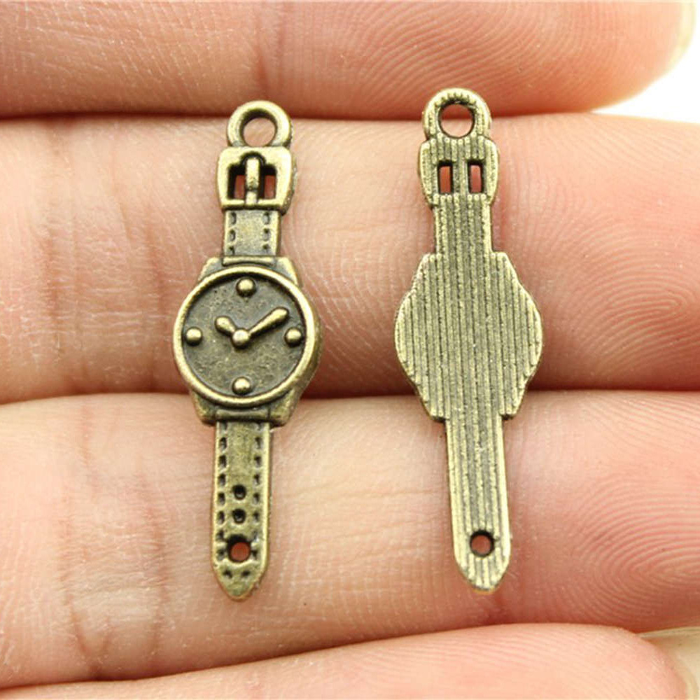 Jewelry Watches Silver - 10 stuks 30x9mm 2 kleuren antiek