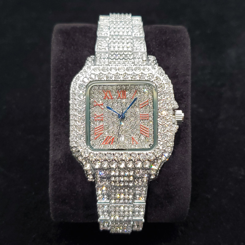 Jewelry Watches Silver - Luxe diamanten horloges voor dames, modieus