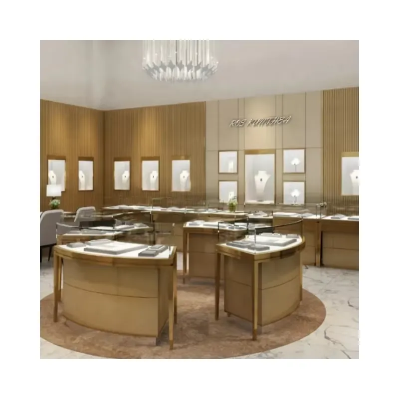 Used Jewelry Watches - Witte tas, rookglas, gebruikte led-verlichting, sieradenvitrines,