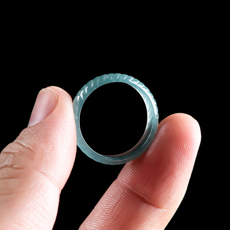 Jewelry & Watches Sp Z Oo Opinie - Blauwe echte Birmese Jadeiet ringen luxe