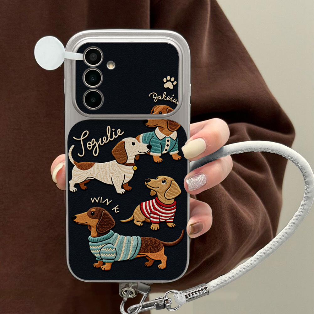 Cartoon Dachshund Telefoonhoes - Leather Bracelet recensie en prijs