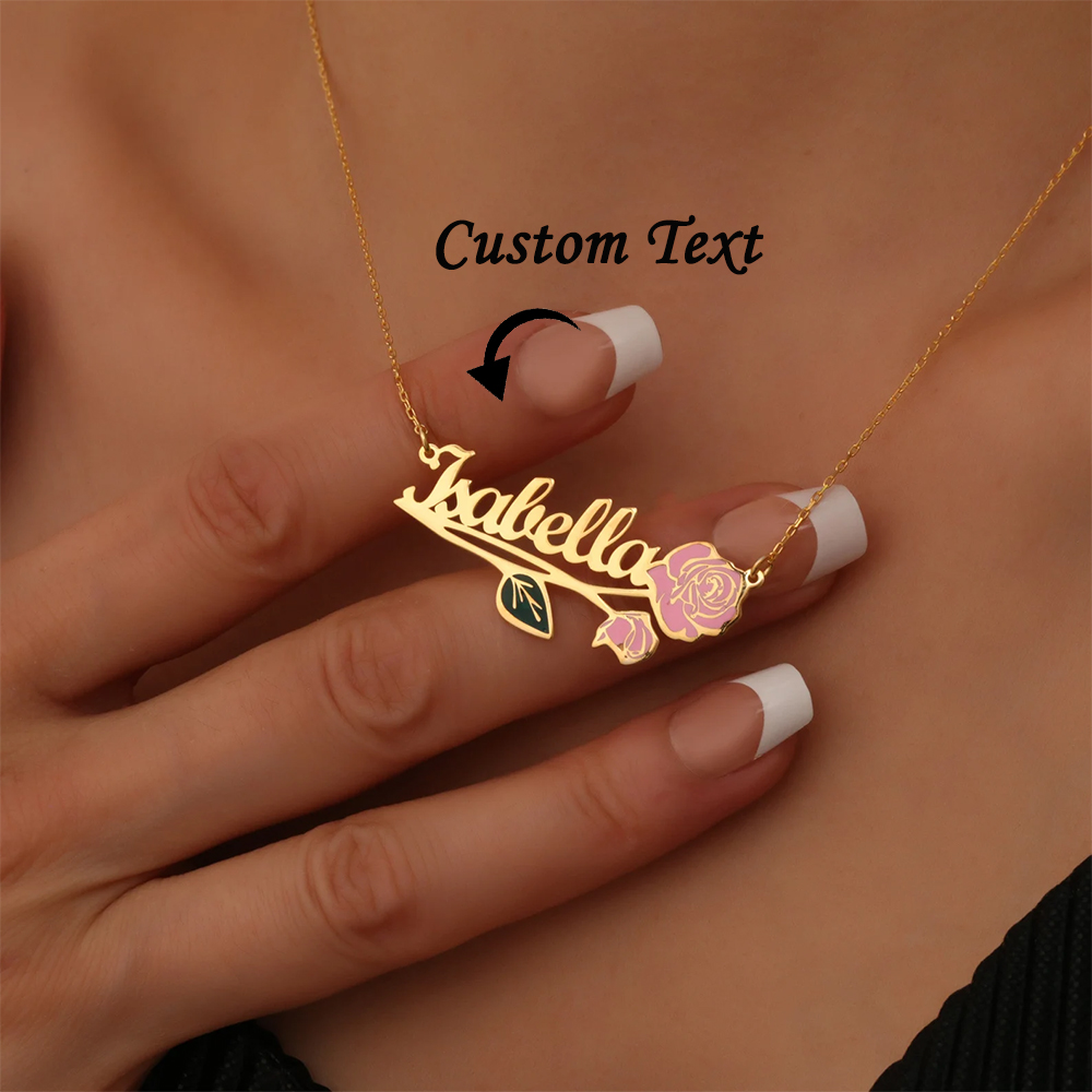 Gepersonaliseerde kleurrijke g - Engraved Name Necklace recensie en prijs