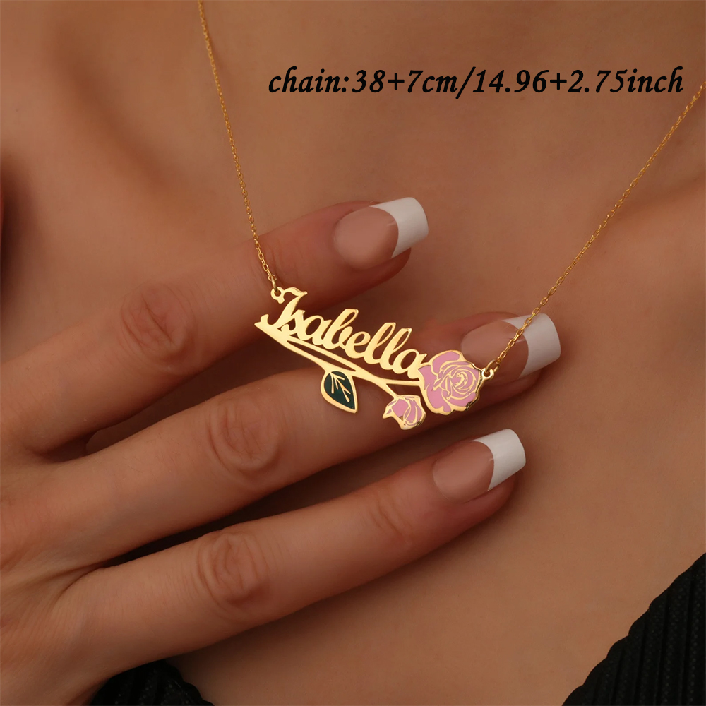 Gepersonaliseerde kleurrijke g - Engraved Name Necklace recensie en prijs