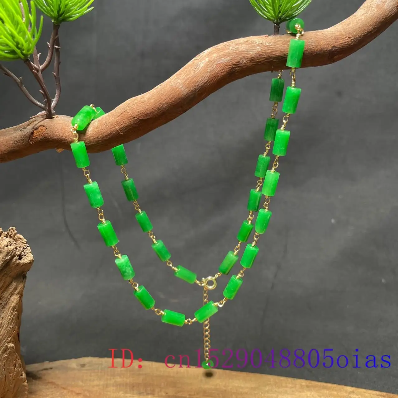 Groene Jade Kralen Ketting Vin - Jewelry & Watches Sp Z Oo Opinie recensie en prijs