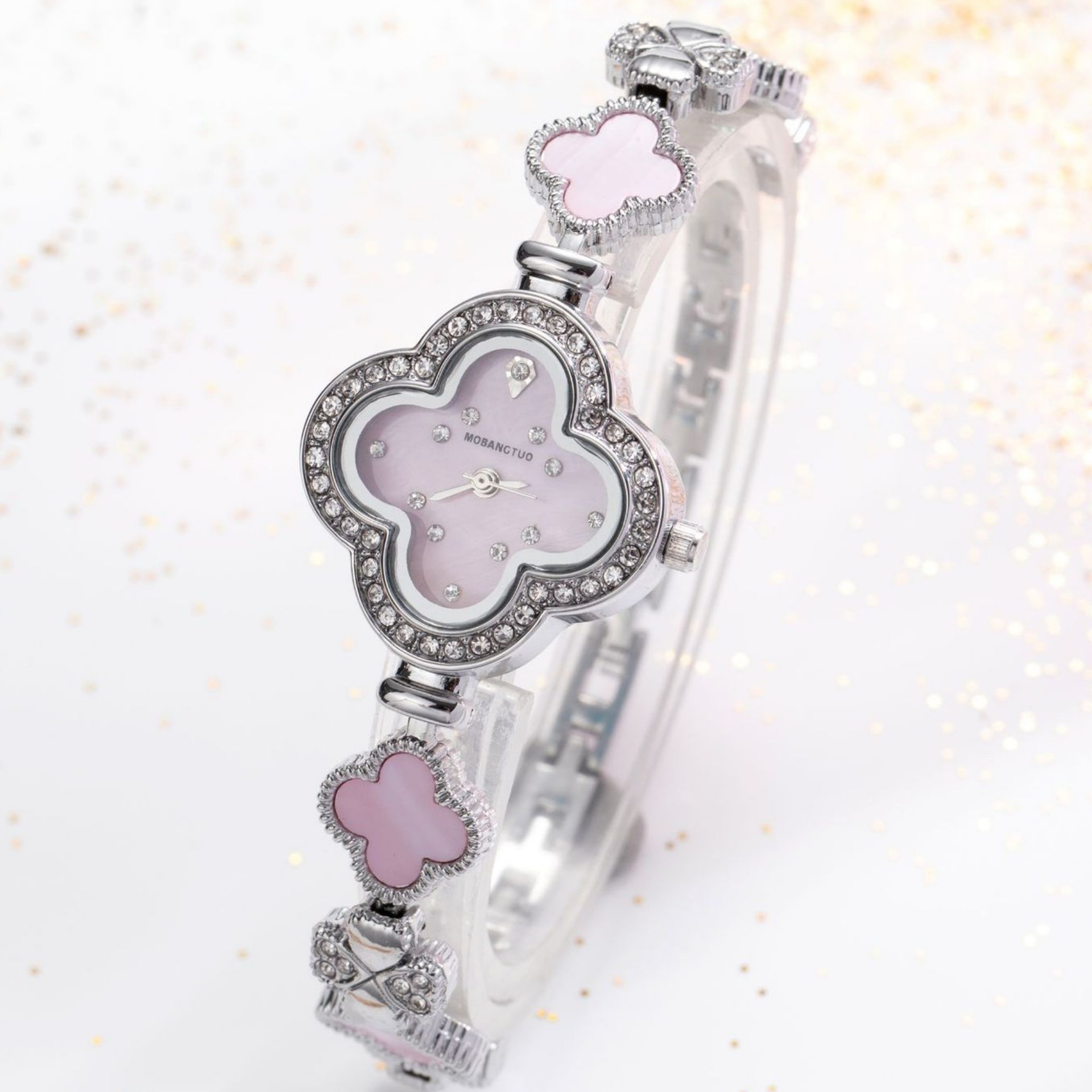 KAIRIS Dames Luxe Klaverhorlog - Jewelry Watches Silver recensie en prijs