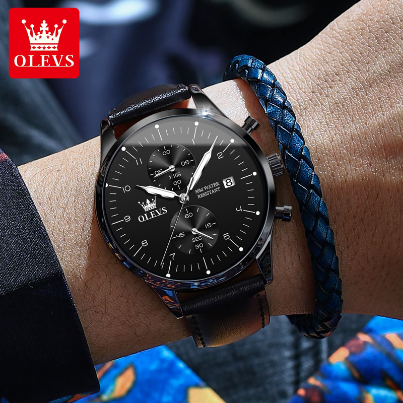 OLEVS 2880 Casual Herenhorloge - Leather Bracelet recensie en prijs