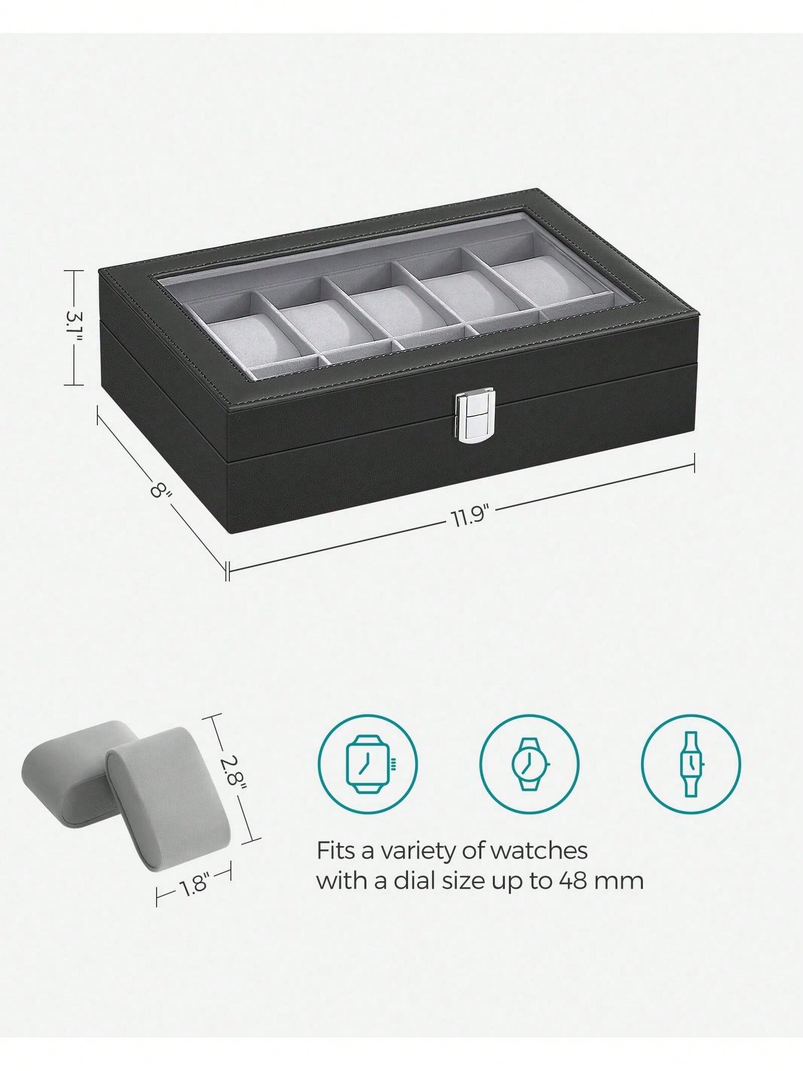 12-vakjes afsluitbare horloged - Jewelry Box That Holds Watches recensie en prijs