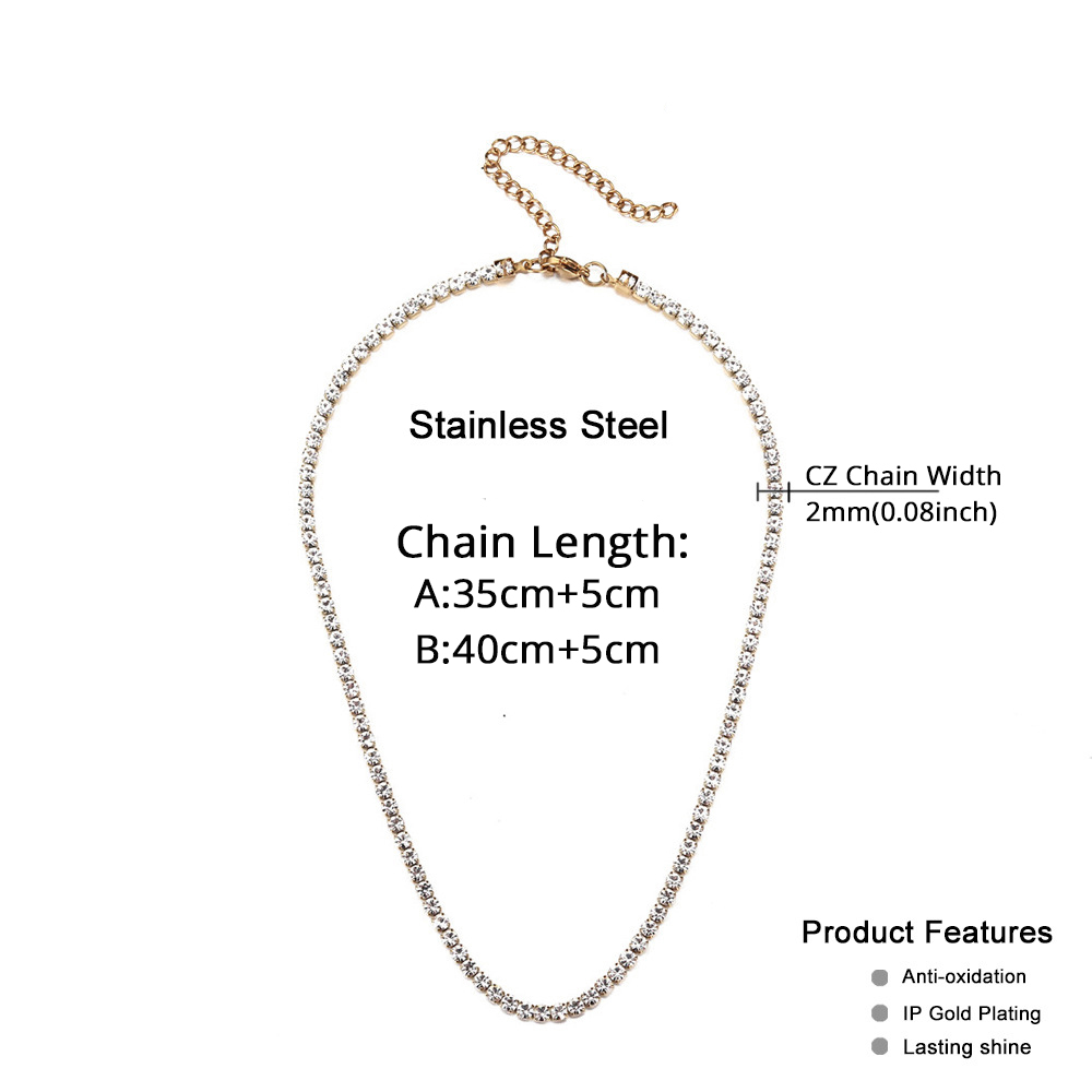 2 Mm Tennisketting Kettingen V - Tennis Bracelet Cubic recensie en prijs