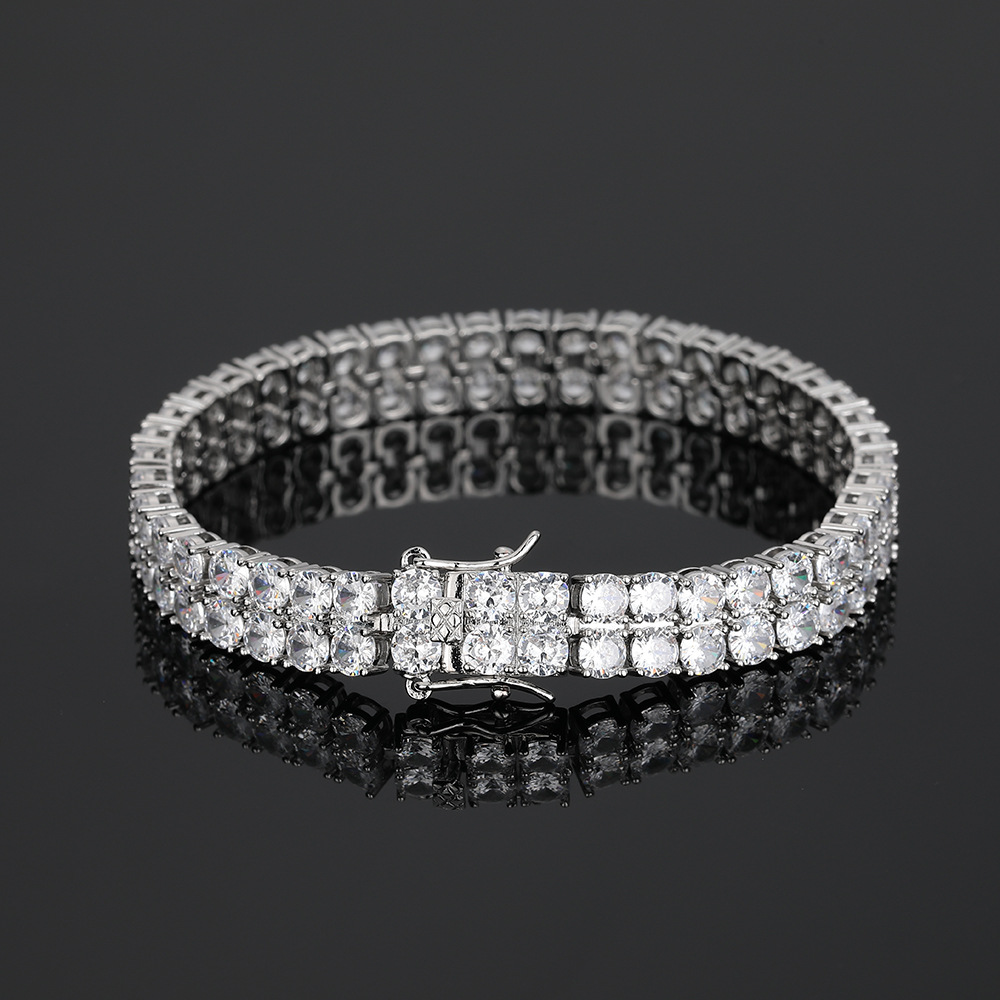 2 rij tenniskettingen armband  - Tennis Bracelet Cubic recensie en prijs