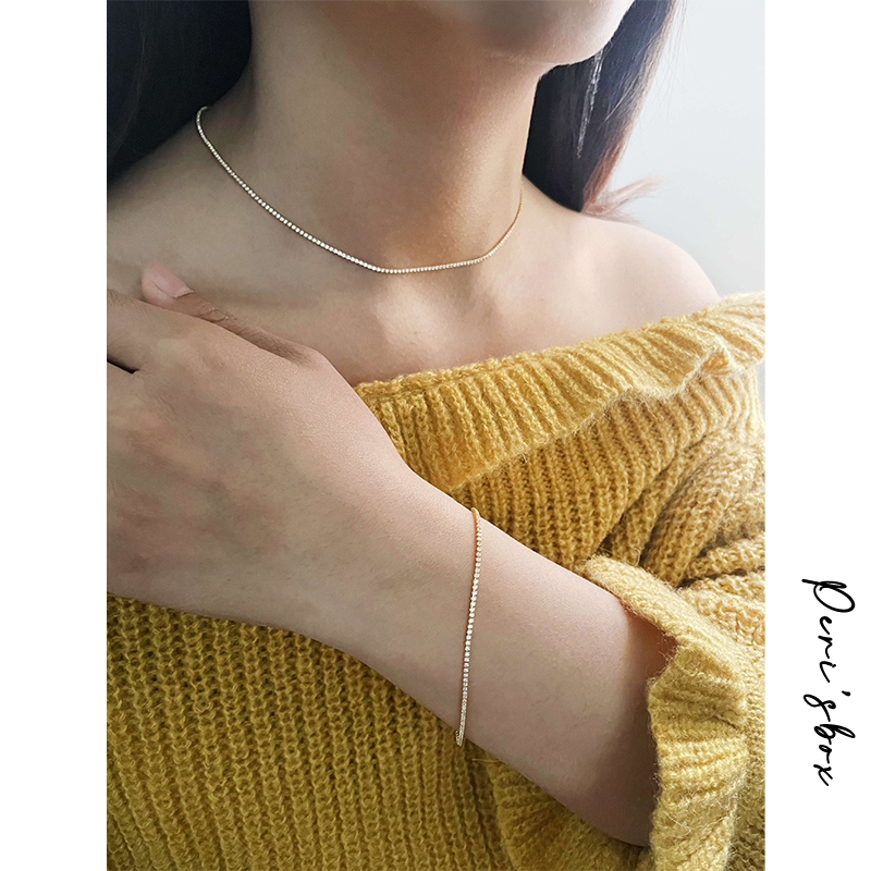 Peri'sbox 1Mm Zirkonia Ketting - Tennis Bracelet Cubic recensie en prijs
