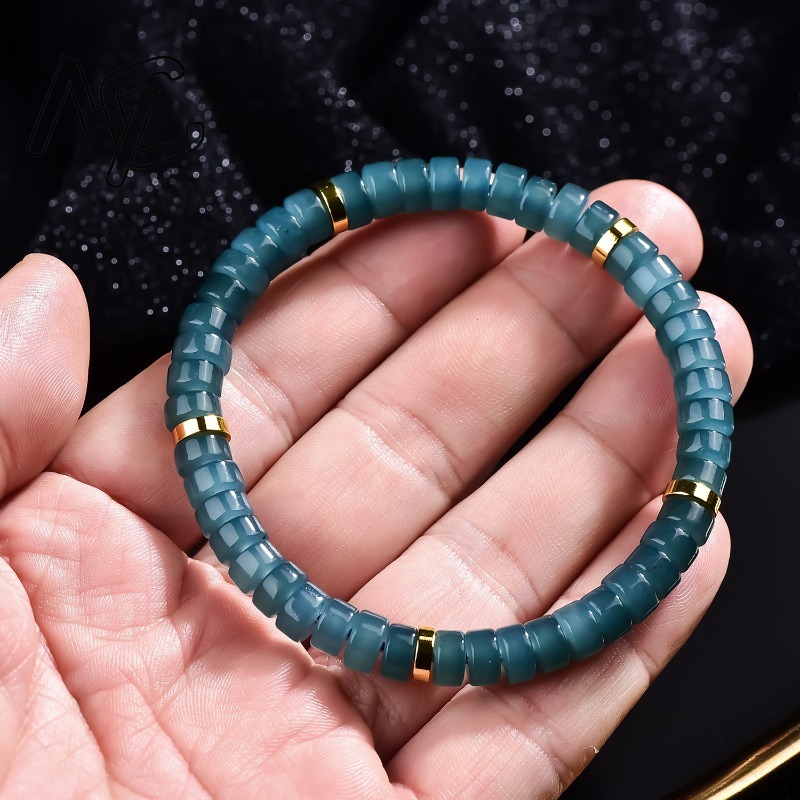 Natuurlijke Jadeïet Blauw Wate - Jewelry & Watches Sp Z Oo Opinie recensie en prijs