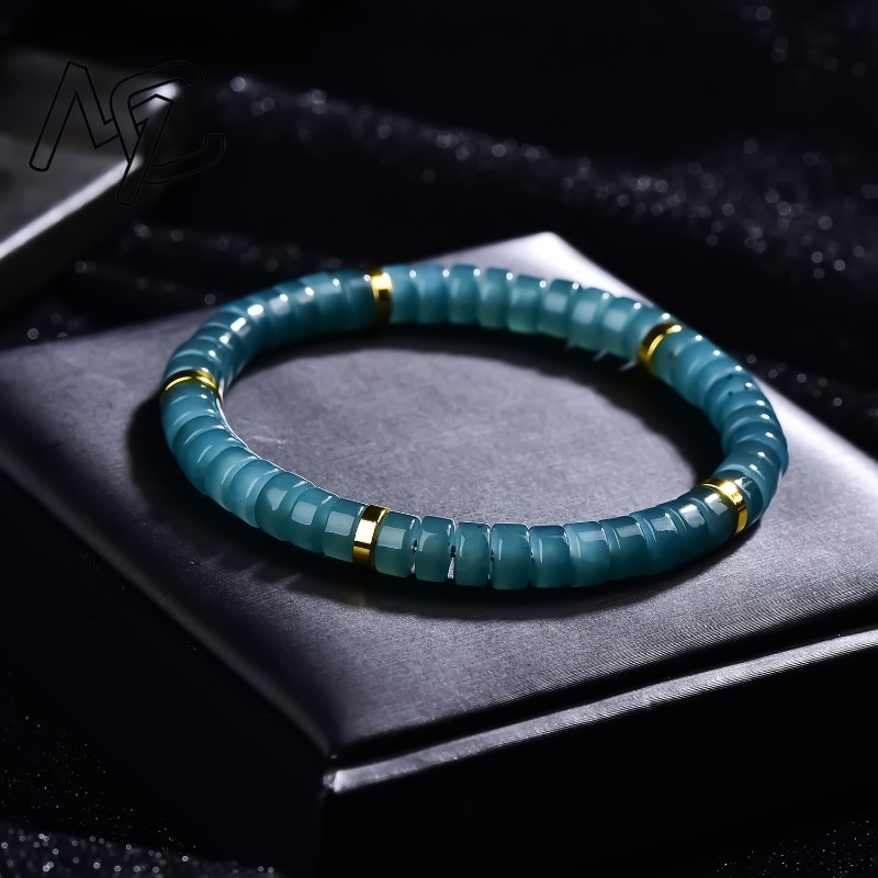 Natuurlijke Jadeïet Blauw Wate - Jewelry & Watches Sp Z Oo Opinie recensie en prijs