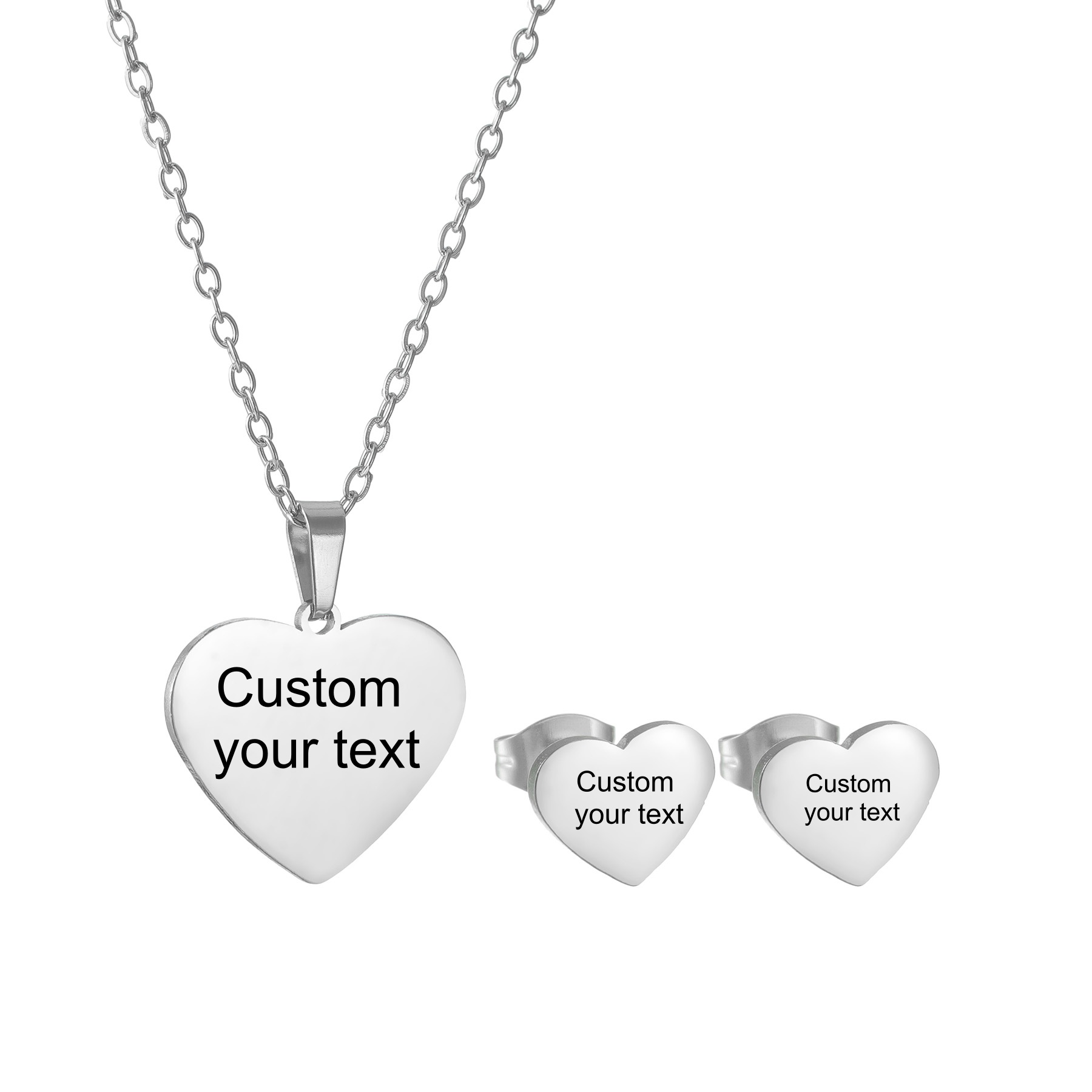 Aangepaste naam ketting oorbel - Engraved Name Necklace recensie en prijs