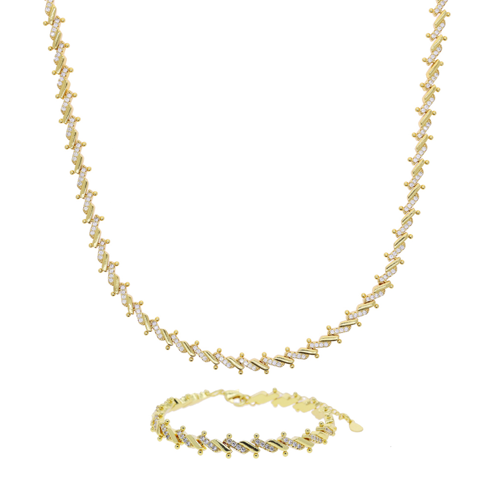 Charmante dames armband met ge - Tennis Bracelet Cubic recensie en prijs