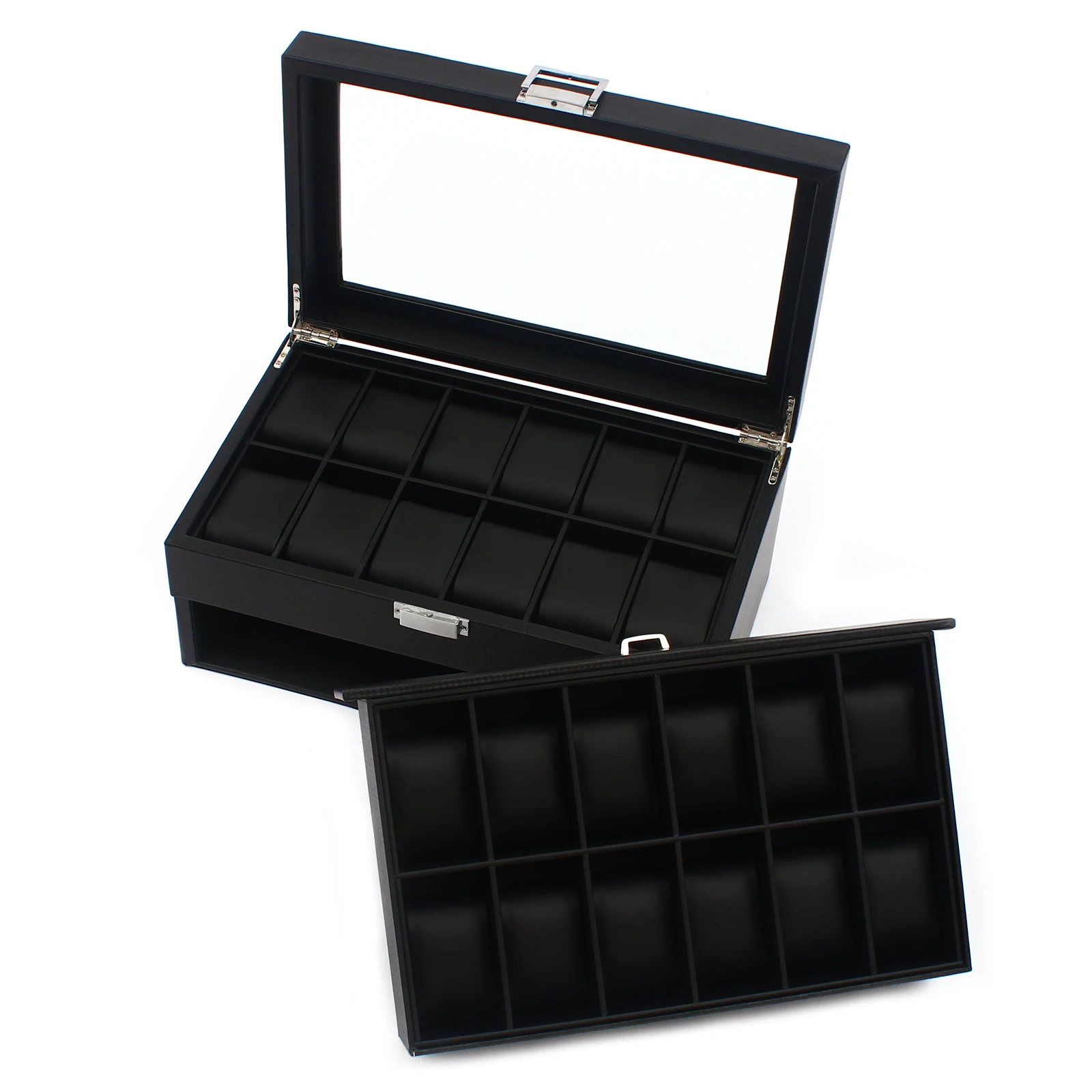 NIEUW 2-laags 24-compartimente - Jewelry Box That Holds Watches recensie en prijs